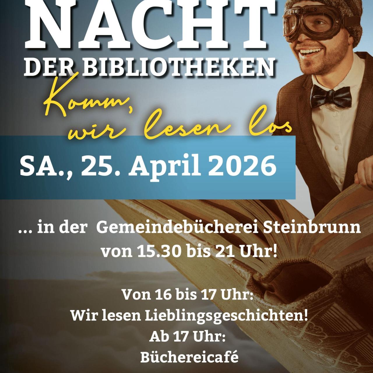 Plakat Lange Nacht der Bibliotheken 2026